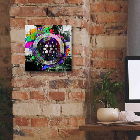 Image of Epic Graffiti'Cardano Crypto Predator' by Epic Portfolio Giclee Canvas Wall Art,12 x 12