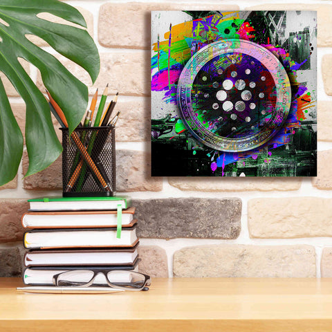 Image of Epic Graffiti'Cardano Crypto Predator' by Epic Portfolio Giclee Canvas Wall Art,12 x 12