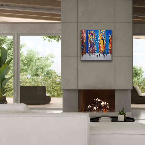 Image of 'City Sunrise' by Ekaterina Ermilkina Giclee Canvas Wall Art,26 x 26