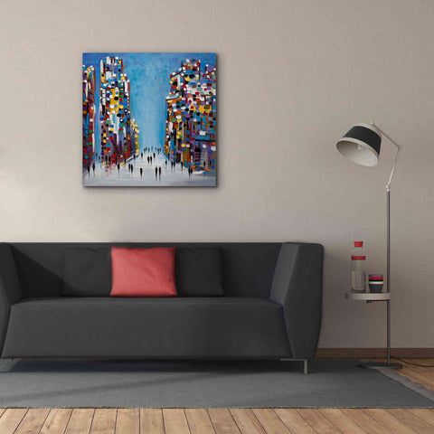 Image of 'Cityscape' by Ekaterina Ermilkina Giclee Canvas Wall Art,37 x 37
