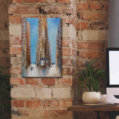 Image of 'Coffee Shop ' by Ekaterina Ermilkina Giclee Canvas Wall Art,12 x 18