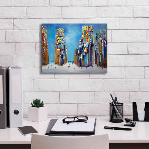 Image of 'Nyc Streets' by Ekaterina Ermilkina Giclee Canvas Wall Art,16 x 12