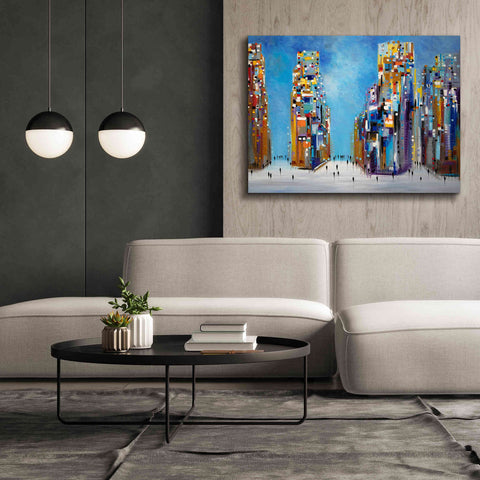 Image of 'Nyc Streets' by Ekaterina Ermilkina Giclee Canvas Wall Art,54 x 40