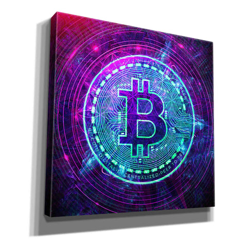 Image of 'Bitcoin Wave' by Cameron Gray Giclee Canvas Wall Art