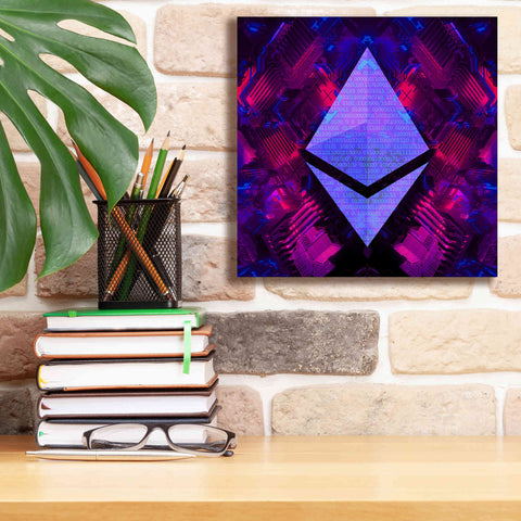 Image of 'Ethereum Future' by Cameron Gray Giclee Canvas Wall Art,12 x 12