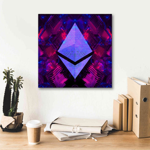 Image of 'Ethereum Future' by Cameron Gray Giclee Canvas Wall Art,18 x 18