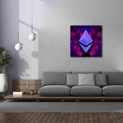 Image of 'Ethereum Future' by Cameron Gray Giclee Canvas Wall Art,37 x 37