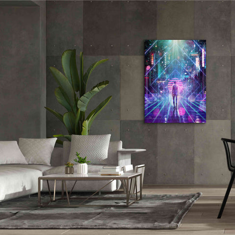 Image of 'Neon Zone' by Cameron Gray Giclee Canvas Wall Art,40 x 54