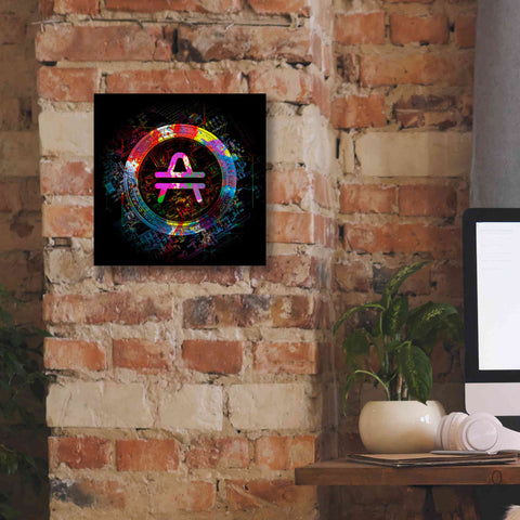 Image of 'Amp Crypto Power' by Epic Portfolio Giclee Canvas Wall Art,12 x 12
