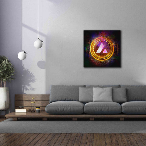 Image of 'Avalanche Crypto Halo' by Epic Portfolio Giclee Canvas Wall Art,37 x 37
