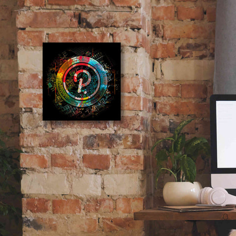 Image of 'Polkadot Crypto Power' by Epic Portfolio Giclee Canvas Wall Art,12 x 12