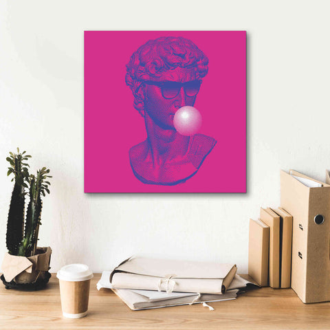 Image of 'Michelangelos Pixel David' by Epic Portfolio, Canvas Wall Art,18x18