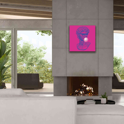 Image of 'Michelangelos Pixel David' by Epic Portfolio, Canvas Wall Art,26x26