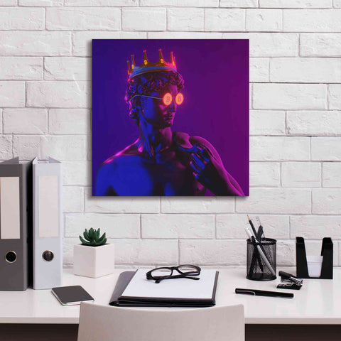 Image of 'Michelangelo Bitcoin David' by Epic Portfolio, Canvas Wall Art,18x18