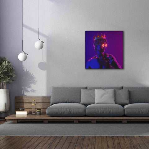 Image of 'Michelangelo Bitcoin David' by Epic Portfolio, Canvas Wall Art,37x37