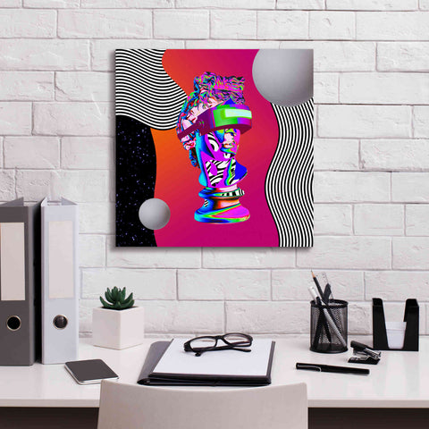 Image of 'Cyberpunk David ' by Epic Portfolio, Canvas Wall Art,18x18
