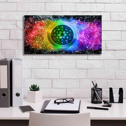 Image of 'Ada Cardano Crypto Constalation' by Epic Portfolio, Giclee Canvas Wall Art,24x12