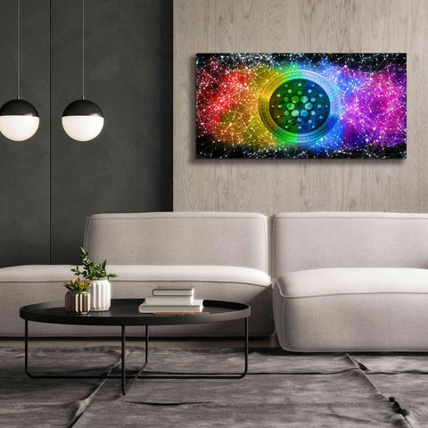 Image of 'Ada Cardano Crypto Constalation' by Epic Portfolio, Giclee Canvas Wall Art,60x30