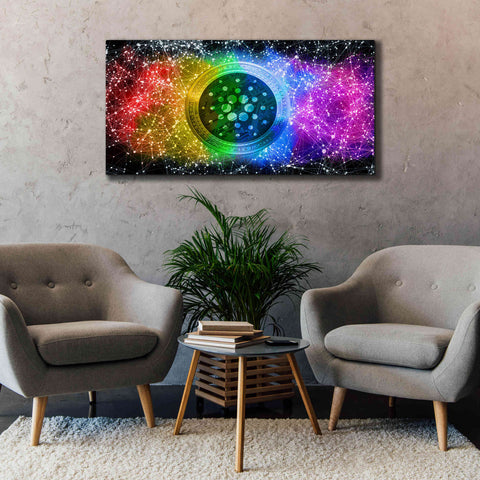 Image of 'Ada Cardano Crypto Constalation' by Epic Portfolio, Giclee Canvas Wall Art,60x30