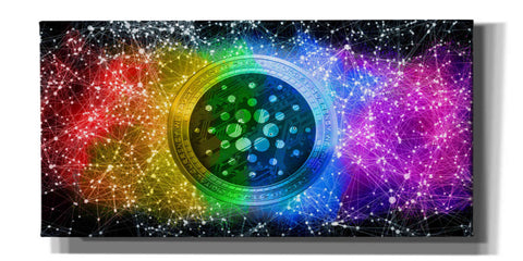 Image of 'Ada Cardano Crypto Constalation' by Epic Portfolio, Giclee Canvas Wall Art