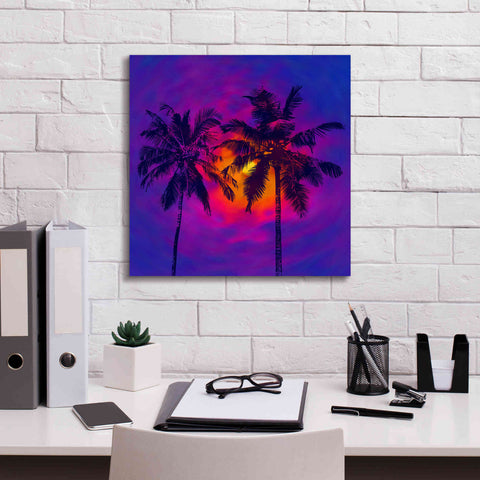 Image of 'Good Night Florida' by Epic Portfolio, Giclee Canvas Wall Art,18x18