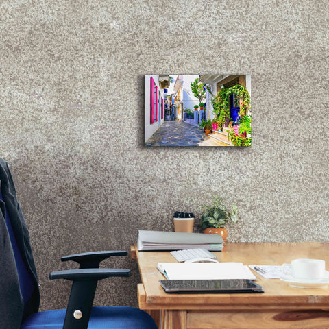 Image of 'Moroccan Alley ' by Epic Portfolio, Giclee Canvas Wall Art,18x12