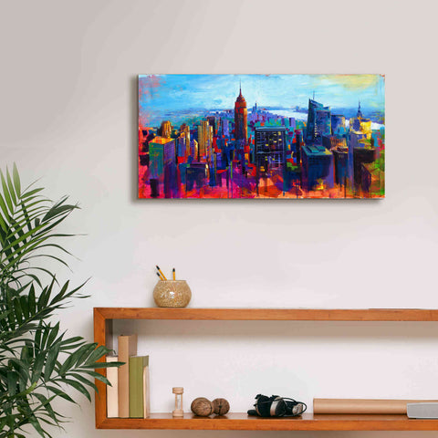 Image of 'New York Color' by Epic Portfolio, Giclee Canvas Wall Art,24x12