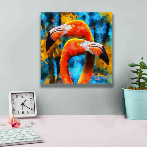 Image of 'The Lost Flamingos ' by Epic Portfolio, Giclee Canvas Wall Art,12x12