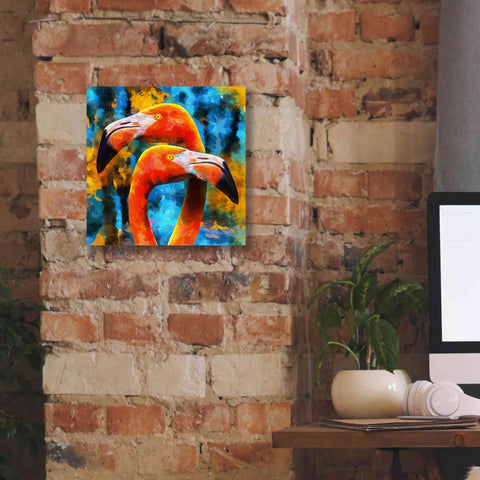 Image of 'The Lost Flamingos ' by Epic Portfolio, Giclee Canvas Wall Art,12x12