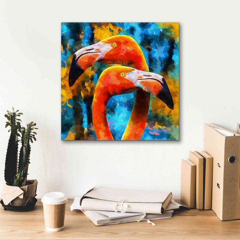 Image of 'The Lost Flamingos ' by Epic Portfolio, Giclee Canvas Wall Art,18x18
