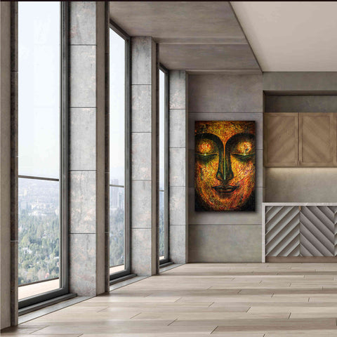 Image of 'Tranquil Budha' by Epic Portfolio, Giclee Canvas Wall Art,40x60