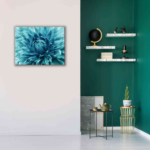 Image of 'Turquoise Dahlia' by Epic Portfolio, Giclee Canvas Wall Art,34x26