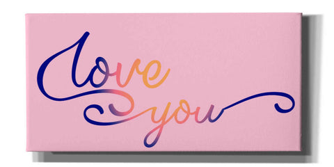 Image of 'Love You Sunrise' by Epic Portfolio, Giclee Canvas Wall Art