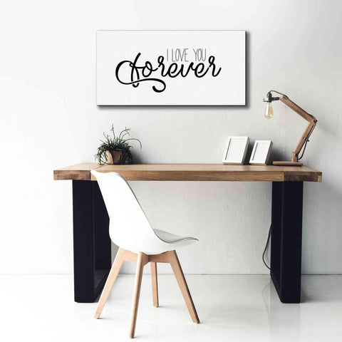 Image of 'I Love You Forever' by Epic Portfolio, Giclee Canvas Wall Art,40x20