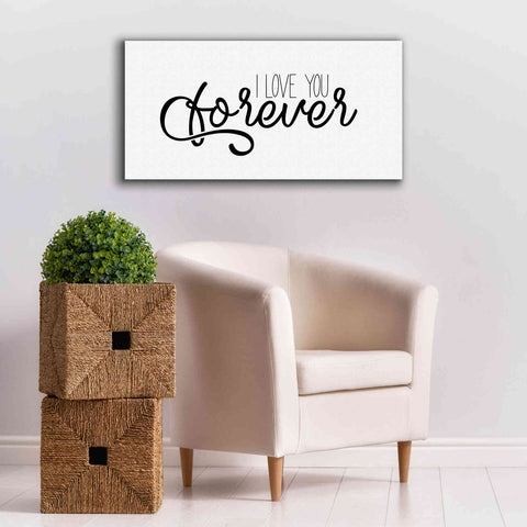 Image of 'I Love You Forever' by Epic Portfolio, Giclee Canvas Wall Art,40x20