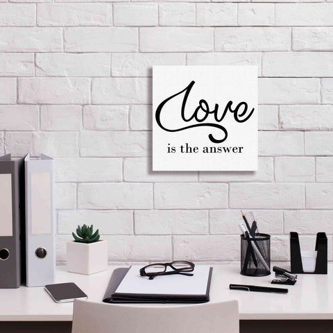 Image of 'Love Is The Answer' by Epic Portfolio, Giclee Canvas Wall Art,12x12
