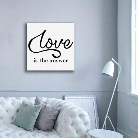 Image of 'Love Is The Answer' by Epic Portfolio, Giclee Canvas Wall Art,37x37