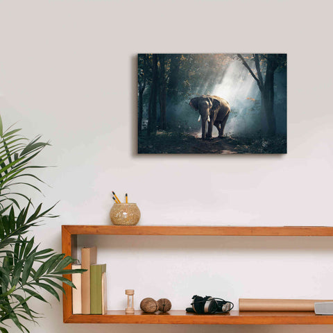 Image of 'Elephant' by Epic Portfolio, Giclee Canvas Wall Art,18x12