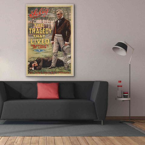 Image of 'The Tragedy That Lived The Fatality Of Love (1914)' by Epic Portfolio, Giclee Canvas Wall Art,40x60