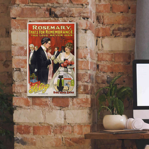 Image of 'Rosemary, That’S For Remembrance (1914)' by Epic Portfolio, Giclee Canvas Wall Art,12x18