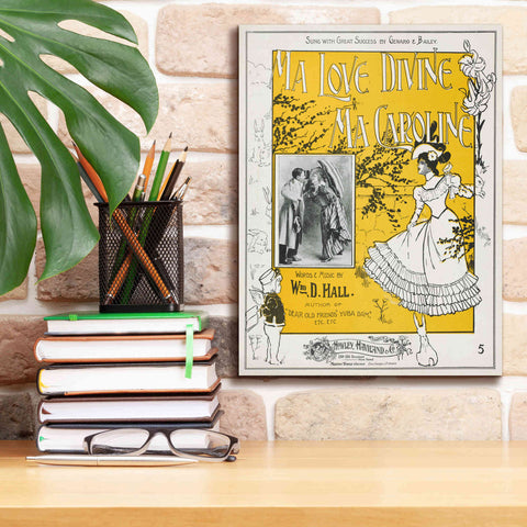 Image of 'Ma Love Divine, Ma Caroline (1899)' by Epic Portfolio, Giclee Canvas Wall Art,12x16