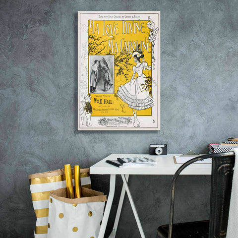 Image of 'Ma Love Divine, Ma Caroline (1899)' by Epic Portfolio, Giclee Canvas Wall Art,18x26