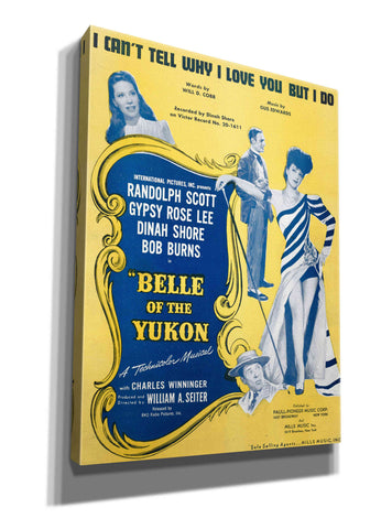 Image of 'I Can’T Tell Why I Love You, But I Do (1900)' by Epic Portfolio, Giclee Canvas Wall Art