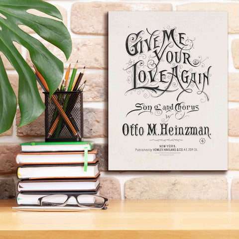 Image of 'Give Me Your Love Again (1893)' by Epic Portfolio, Giclee Canvas Wall Art,12x16