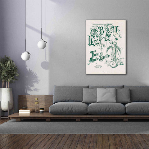 Image of 'Come Back To Me I Love You So (1897)' by Epic Portfolio, Giclee Canvas Wall Art,40x54
