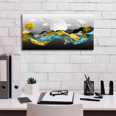 Image of Epic Graffiti'The Silky Mountains' by Epic Portfolio, Giclee Canvas Wall Art,24 x 12