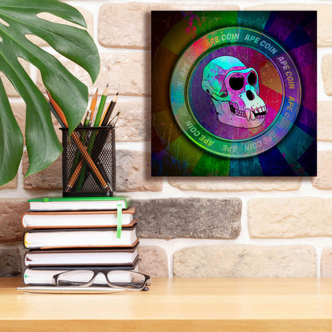 Image of 'Ape Crypto Coin' by Epic Portfolio, Canvas Wall Art,12 x 12