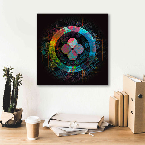 Image of 'OKB Crypto Giga Coin' by Epic Portfolio, Canvas Wall Art,18 x 18