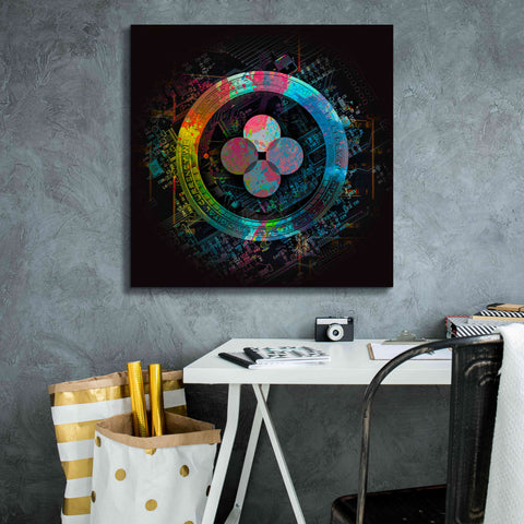Image of 'OKB Crypto Giga Coin' by Epic Portfolio, Canvas Wall Art,26 x 26