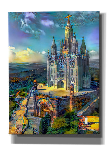 Image of 'Barcelona Spain Tibidabo Church' by Pedro Gavidia, Canvas Wall Art
